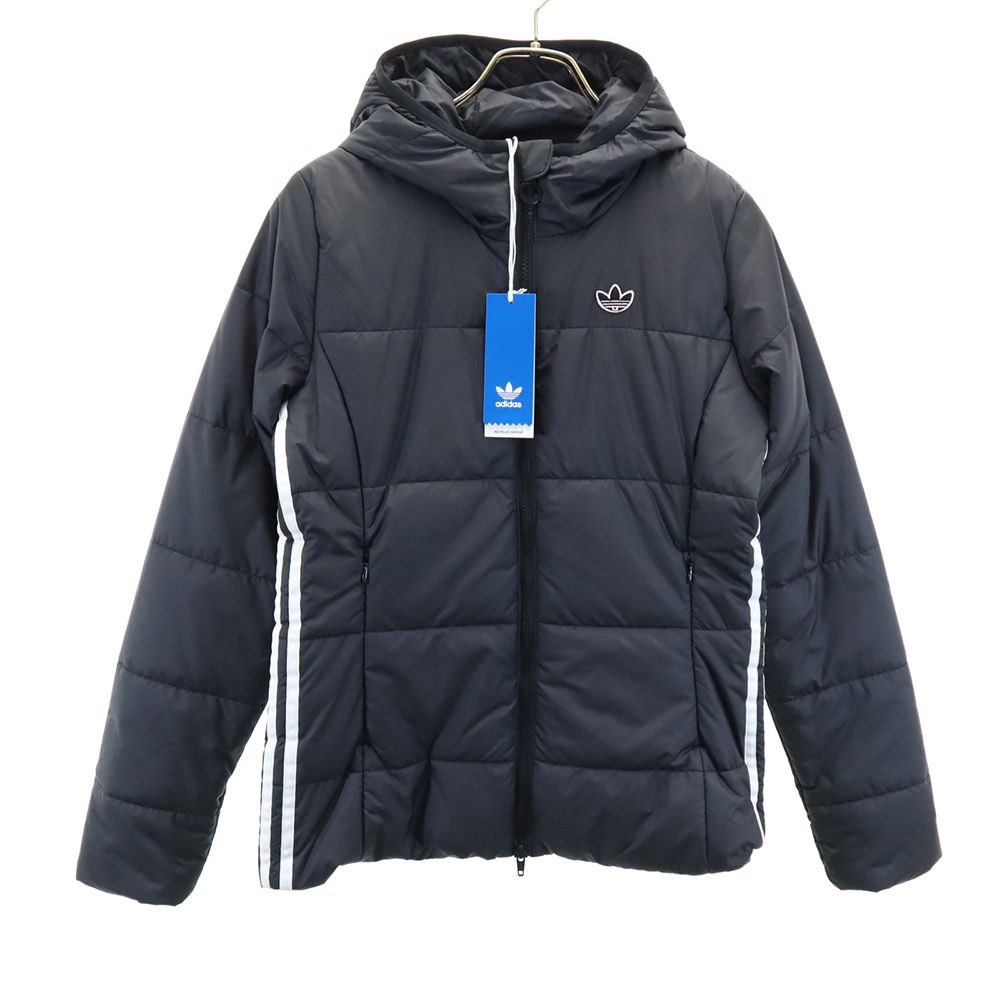未使用 アディダス トレフォイルロゴ タグ付き 中綿ジャケット M ブラック adidas メンズ