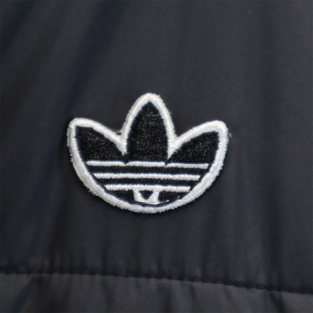 未使用 アディダス トレフォイルロゴ タグ付き 中綿ジャケット M ブラック adidas メンズ