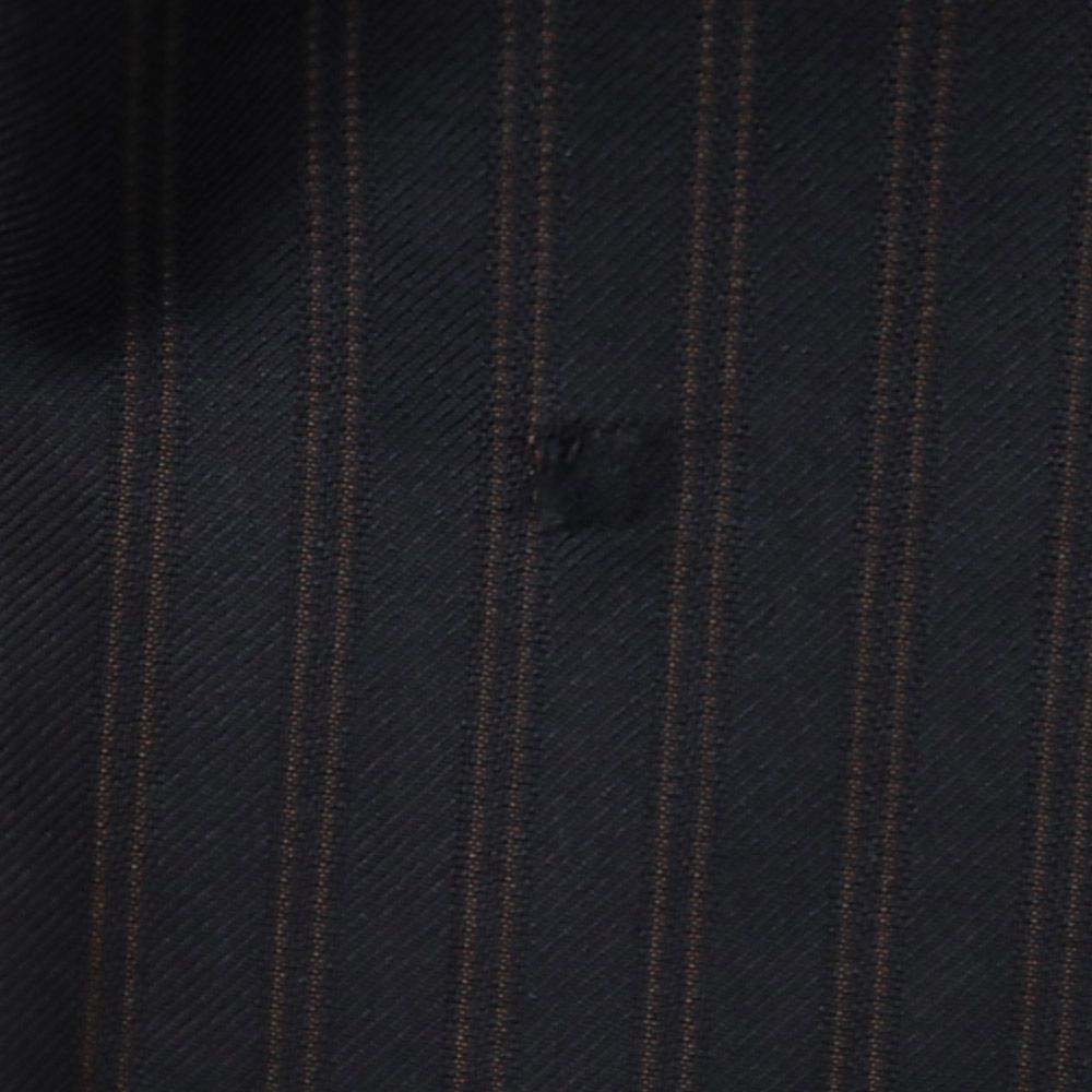 VISARUNO ビサルノ ウール ストライプ柄 スーツ 上下 セットアップ 4-M 黒系 メンズ