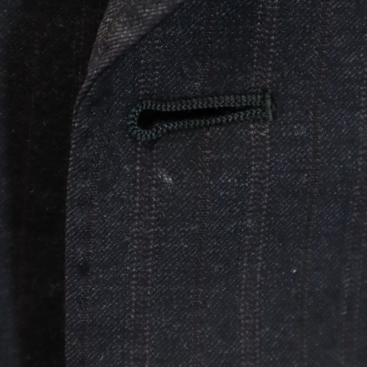 VISARUNO ビサルノ 日本製 ウール ストライプ柄 スーツ 上下 セットアップ 上4M/下82 グレー メンズ