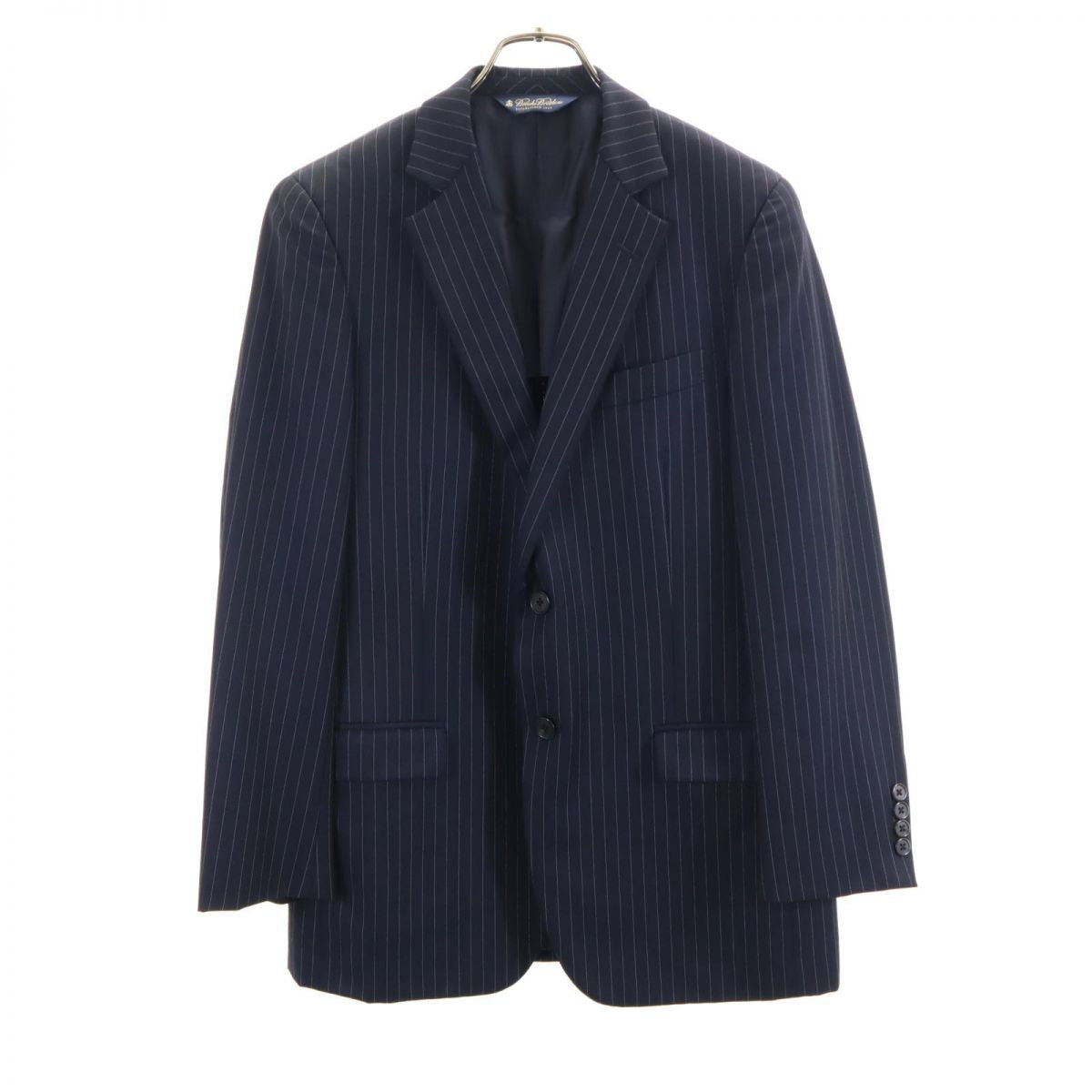 Brooks Brothers ブルックスブラザーズ ウールブレンド 長袖 テーラードジャケット ネイビー メンズ