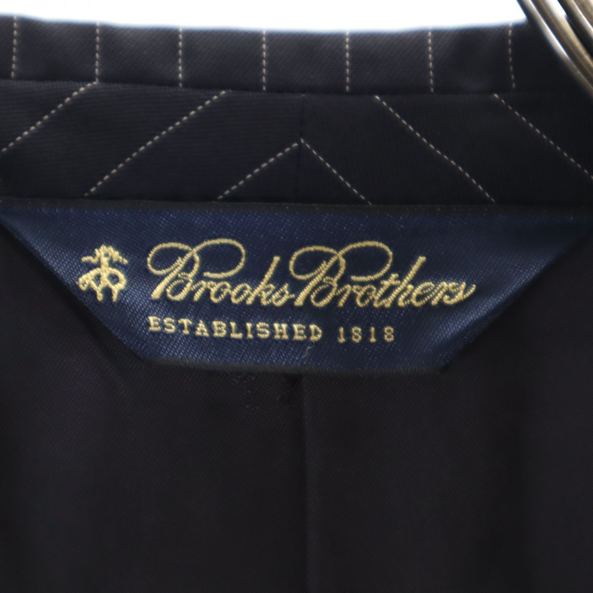 Brooks Brothers ブルックスブラザーズ ウールブレンド 長袖 テーラードジャケット ネイビー メンズ