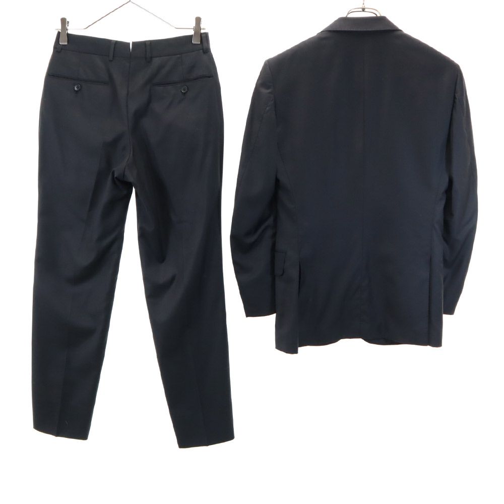 TOMORROWLAND トゥモローランド ウール パンツスーツ 上下 セットアップ 42 黒 メンズ