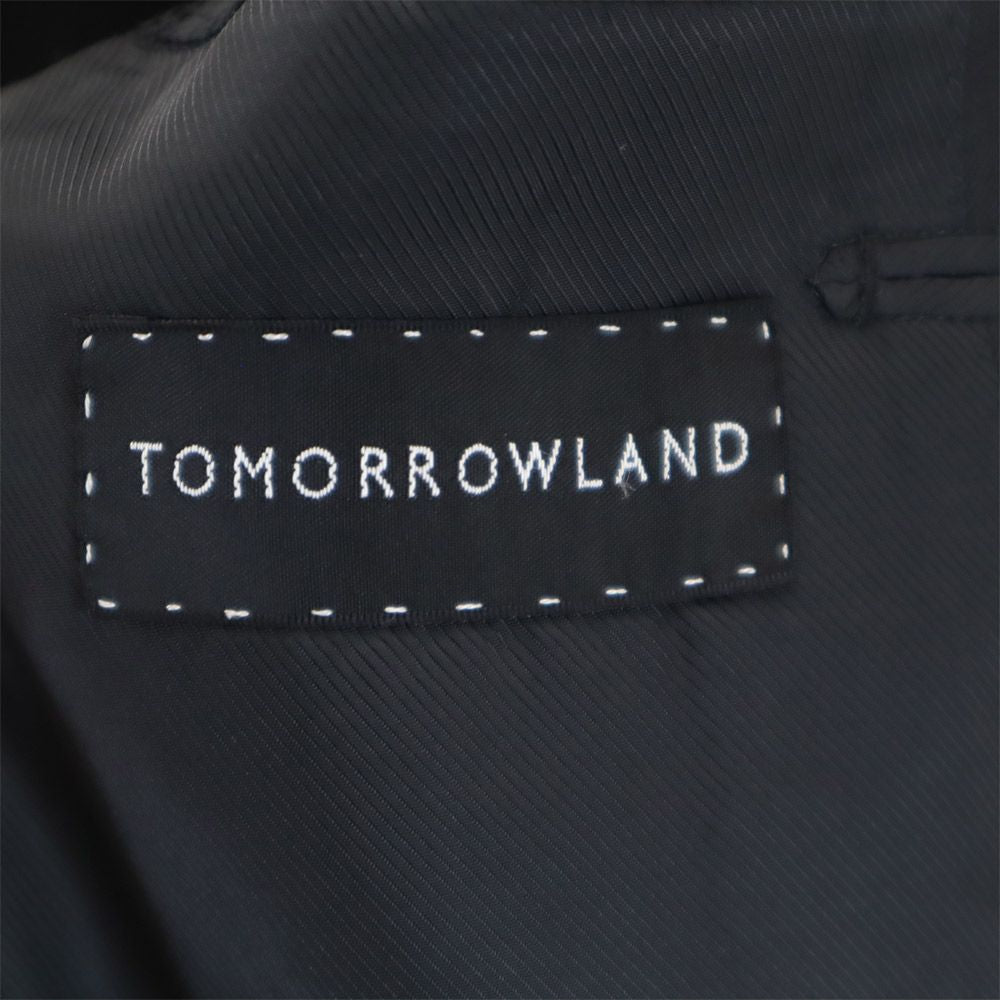 TOMORROWLAND トゥモローランド ウール パンツスーツ 上下 セットアップ 42 黒 メンズ