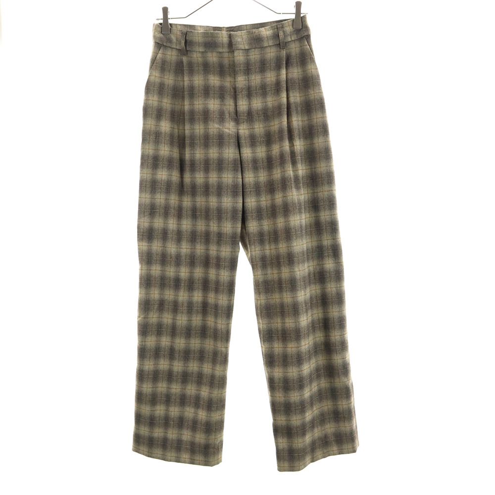 ロペピクニック チェック柄 パンツスーツ 上下 セットアップ 40/38 ブラウン系 ROPE PICNIC レディース