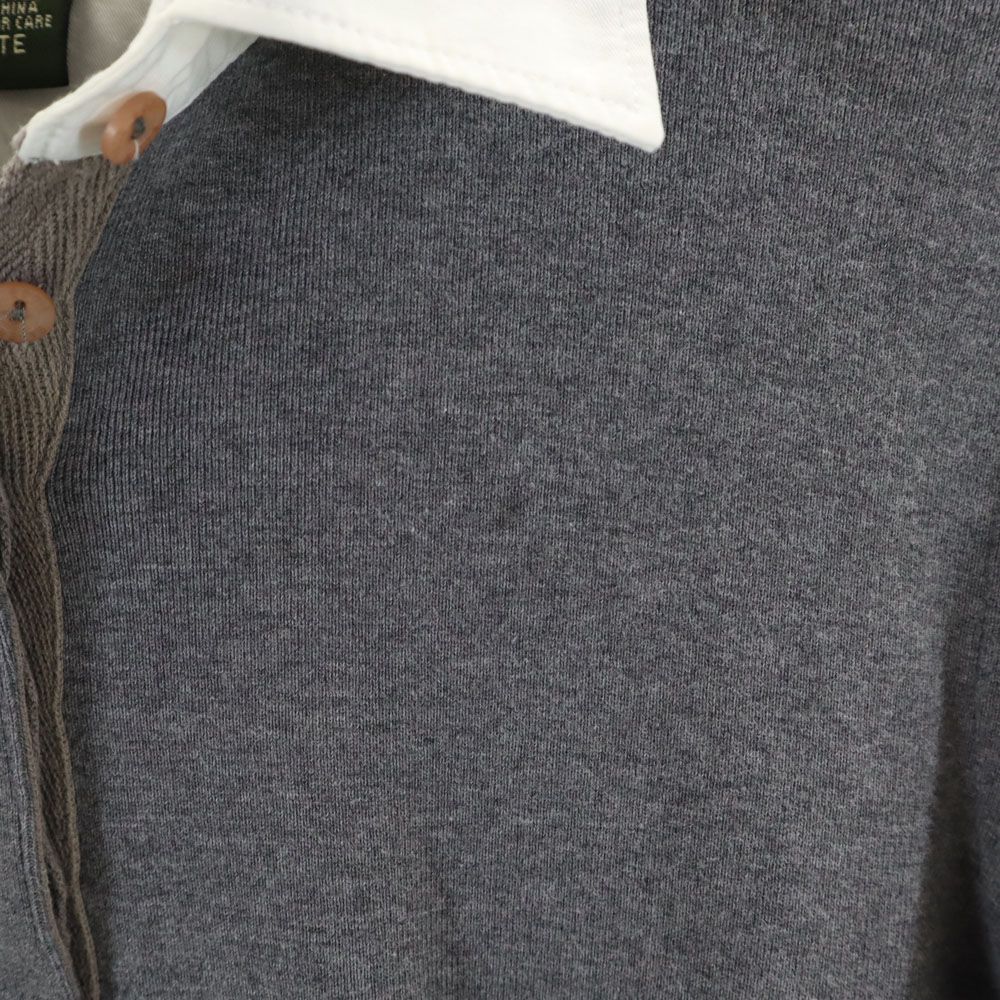 エディーバウアー 長袖 ポロシャツ M グレー系 Eddie Bauer レディース