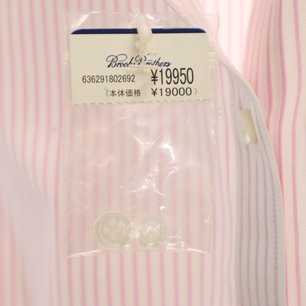 Brooks Brothers ブルックスブラザーズ ストライプ 長袖 ボタンダウンシャツ 6 ピンク系 レディース