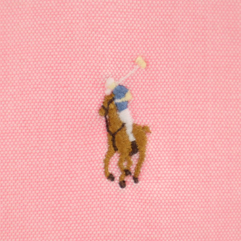 ラルフローレン 長袖 スーパースリムフィット ボタンダウンシャツ 8 ピンク RALPH LAUREN SUPER SLIM FIT キッズ