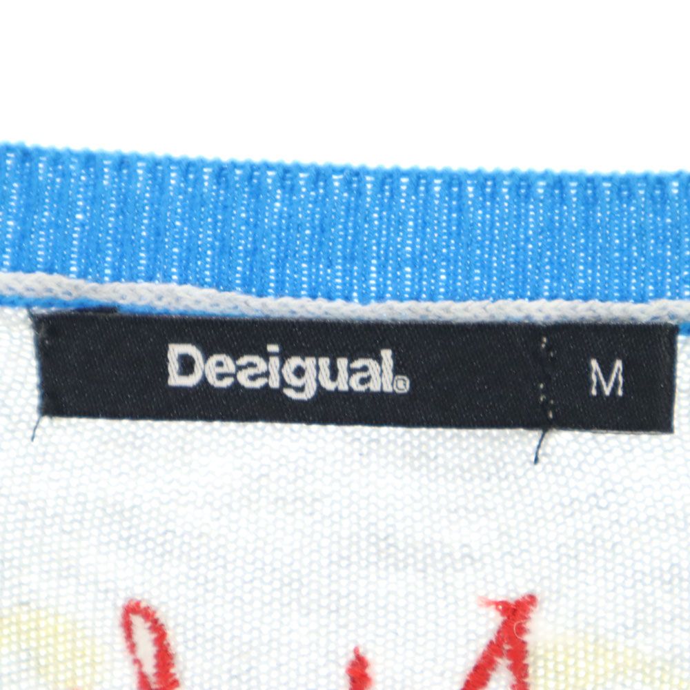 Desigual デシグアル 総柄 長袖 ニット セーター M レディース