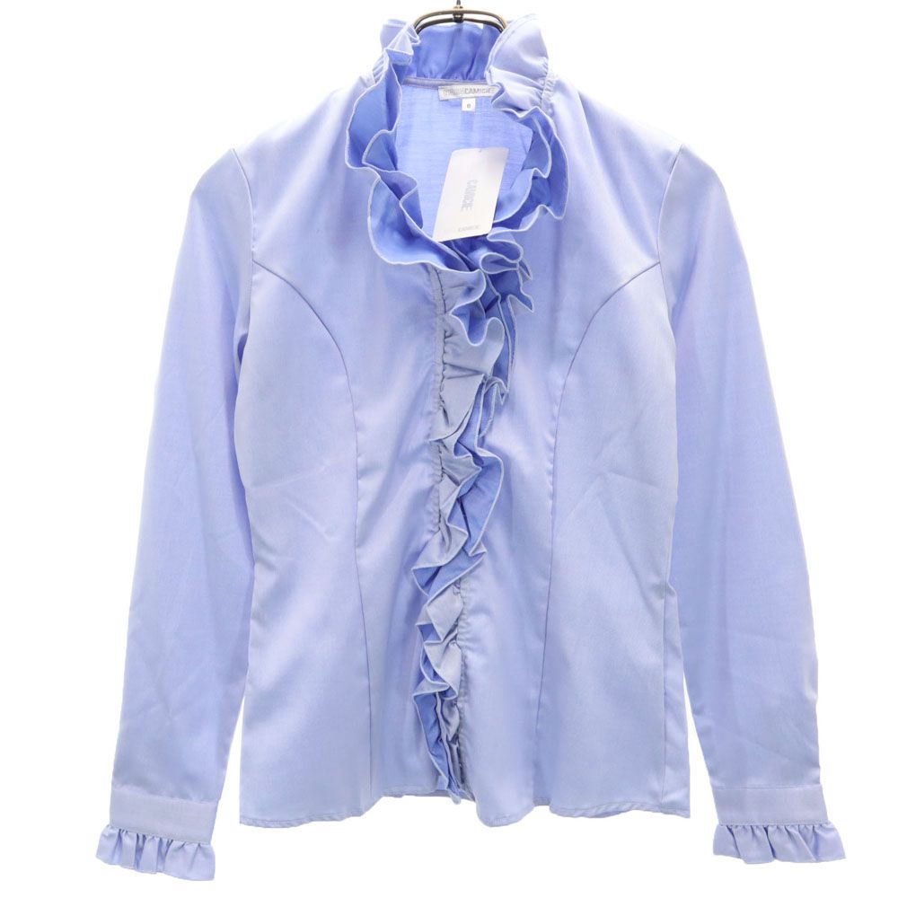 未使用 NARACAMICIE ナラカミーチェ 長袖 フリル シャツ パープル系 レディース