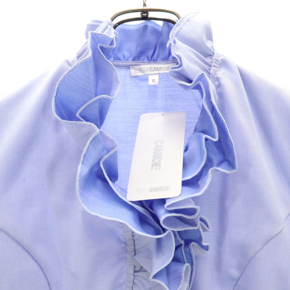 未使用 NARACAMICIE ナラカミーチェ 長袖 フリル シャツ パープル系 レディース