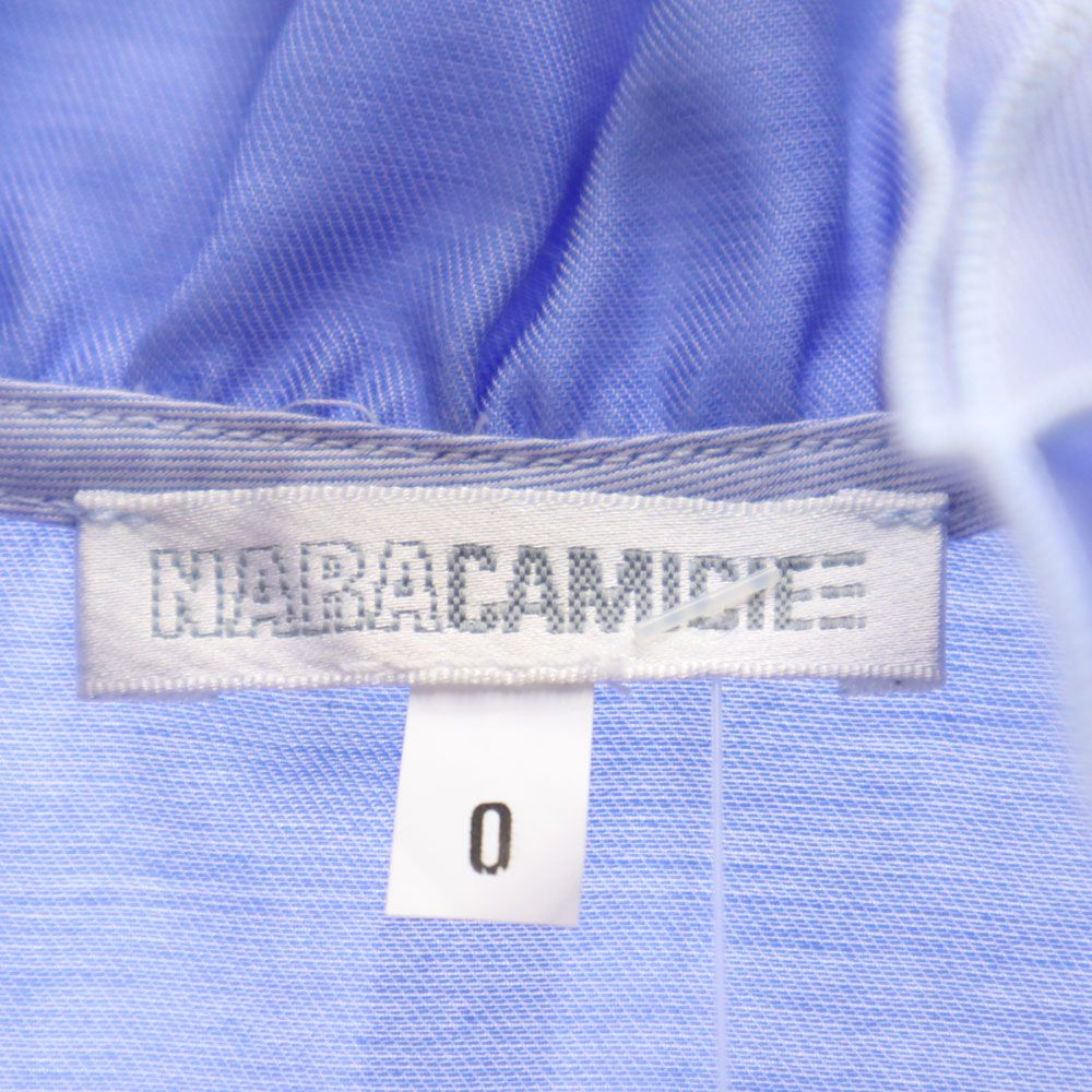 未使用 NARACAMICIE ナラカミーチェ 長袖 フリル シャツ パープル系 レディース