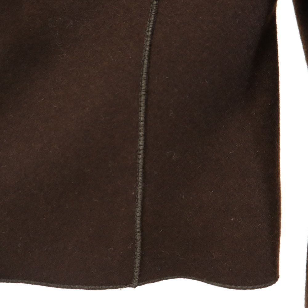 ポールカ ウールジャケット 38 ブラウン PAULE KA レディース