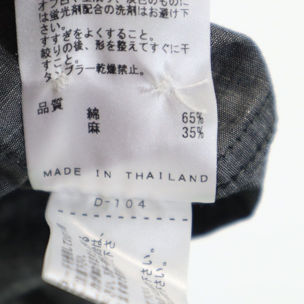 未使用 JOSEPH HOMME ジョセフオム リネンブレンド 長袖 オープンカラーシャツ 46 グレー メンズ