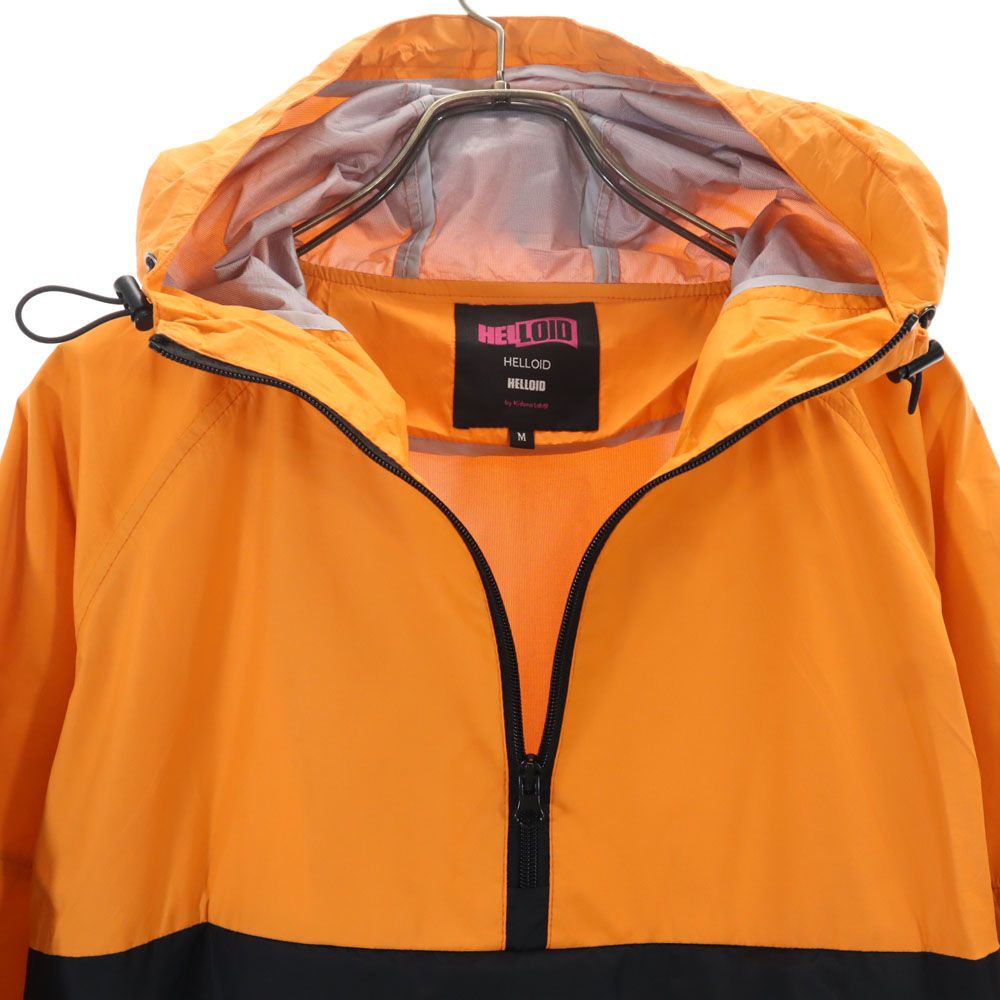HELLOID ヘルロイド アノラックパーカー M オレンジ 他 メンズ