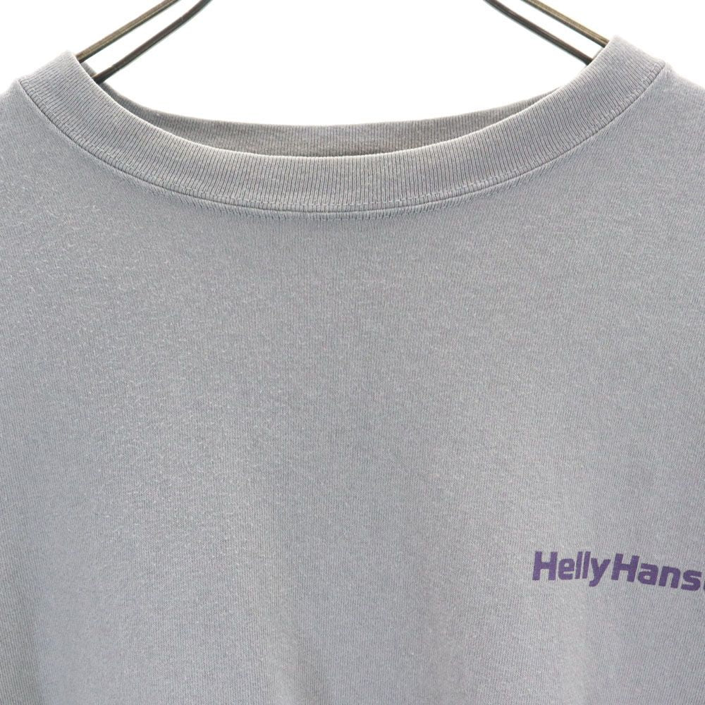 ヘリーハンセン バックプリント 半袖 Tシャツ M グレー HELLY HANSEN メンズ