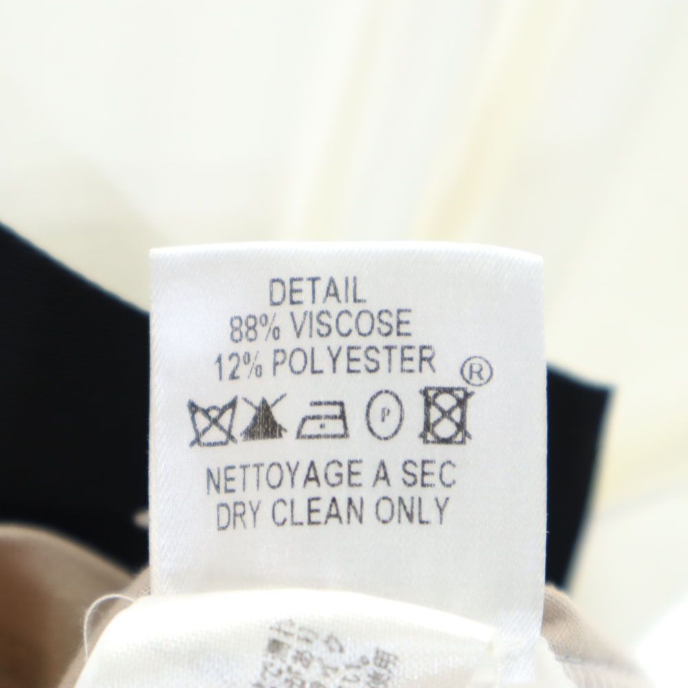 ポールカ 半袖 切替 Tシャツ M ホワイト PAULE KA フレンチ袖 レディース