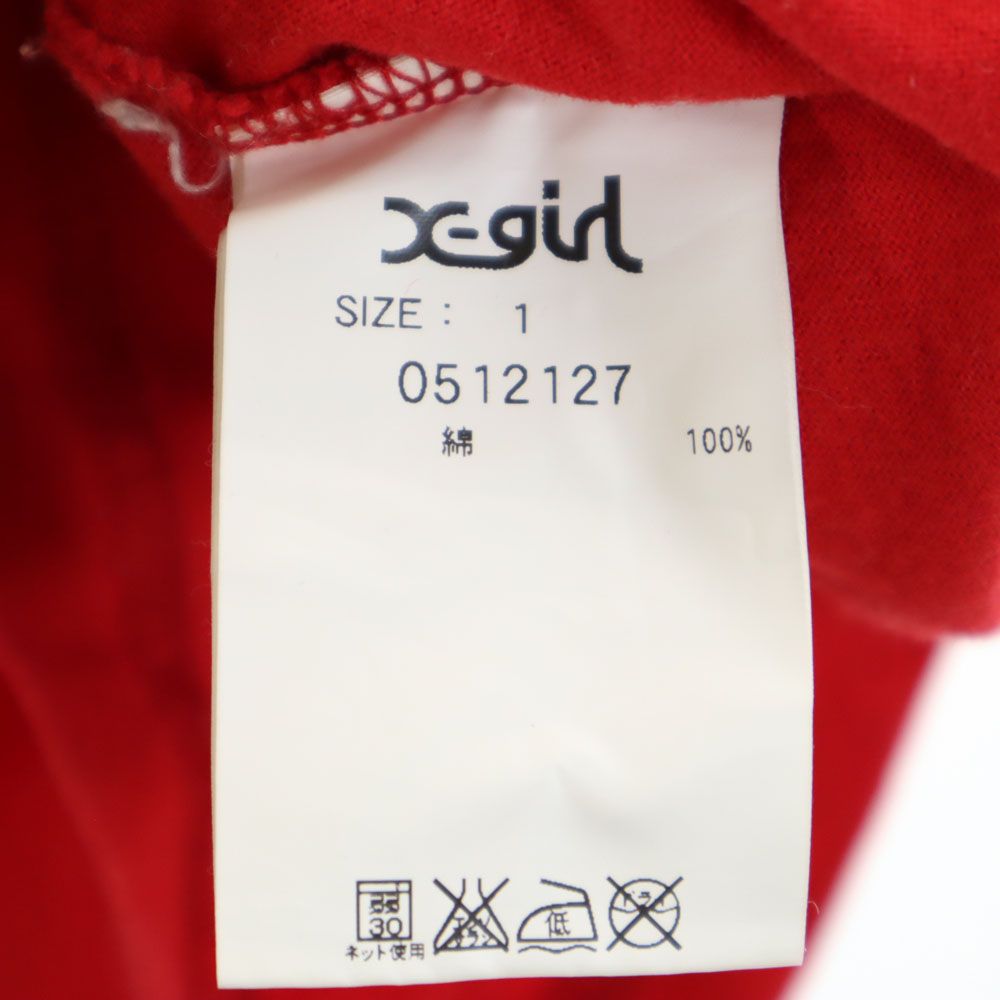 エックスガール 半袖 Tシャツ 1 赤 X-girl レディース