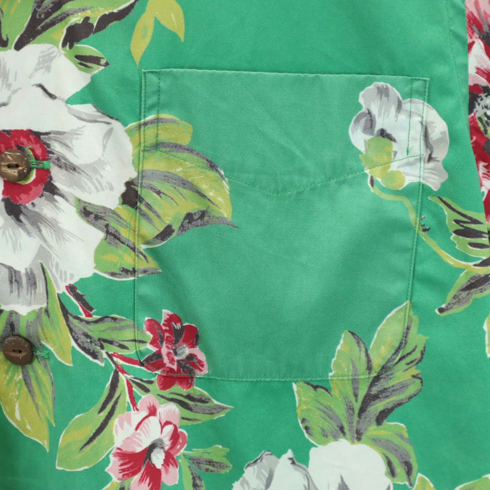 ポロバイラルフローレン 総柄 半袖 オープンカラーシャツ S グリーン系 Polo by Ralph Lauren メンズ