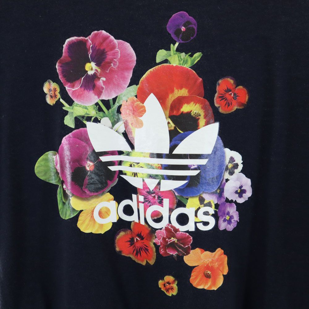 アディダス トレフォイルロゴ 半袖 Tシャツ S ネイビー adidas レディース