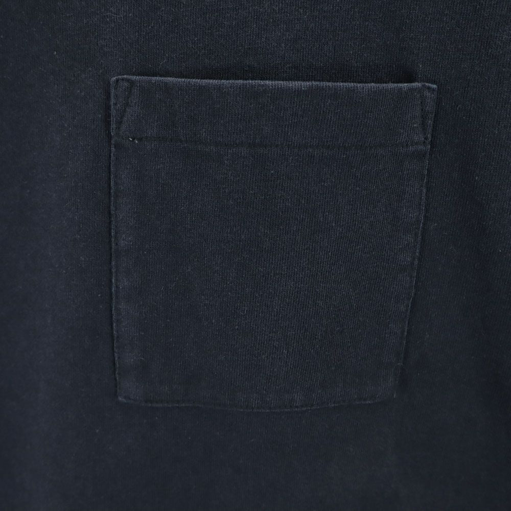 ヘリーハンセン バックプリント 半袖 Tシャツ M ネイビー系 HELLY HANSEN 胸ポケット メンズ