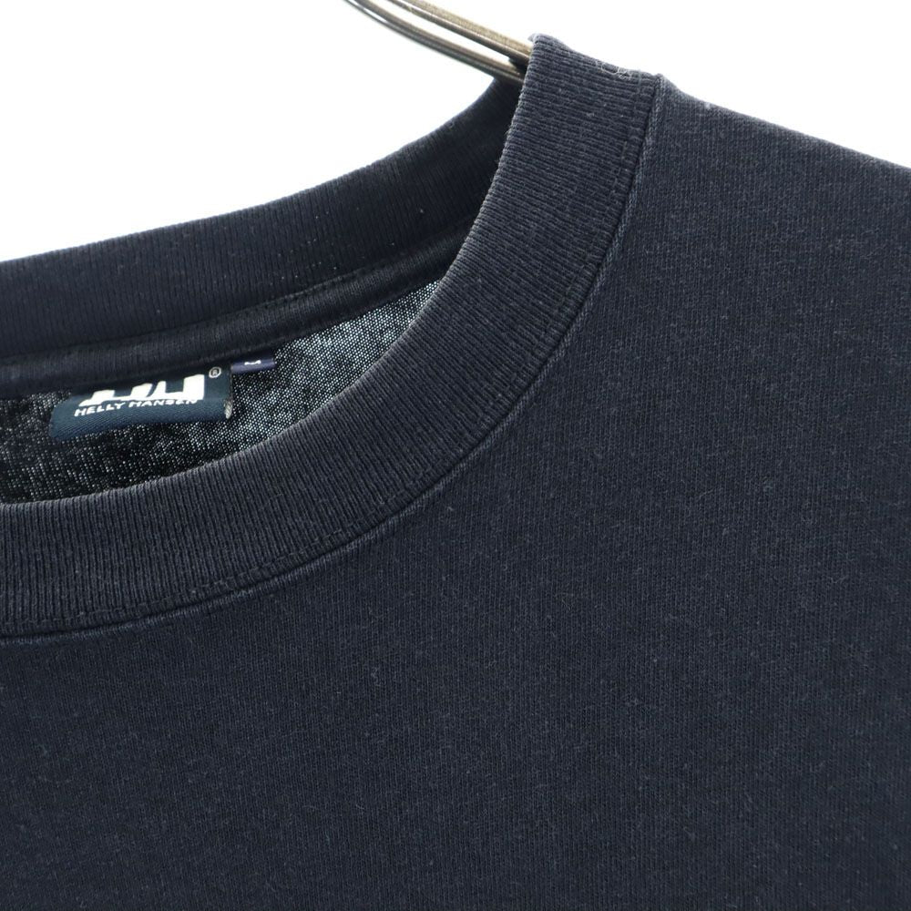 ヘリーハンセン バックプリント 半袖 Tシャツ M ネイビー系 HELLY HANSEN 胸ポケット メンズ