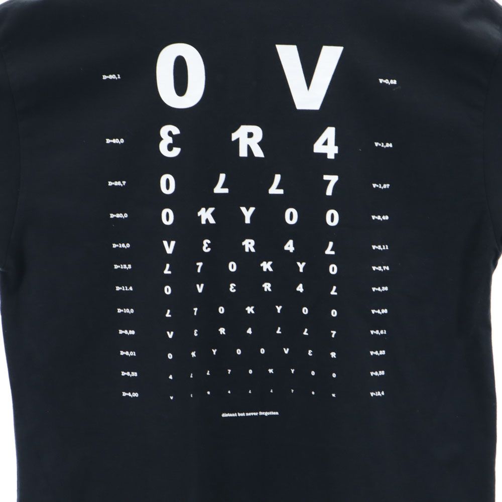 オーバーオール バックプリント 半袖 Tシャツ S ブラック OVER(ALL) メンズ