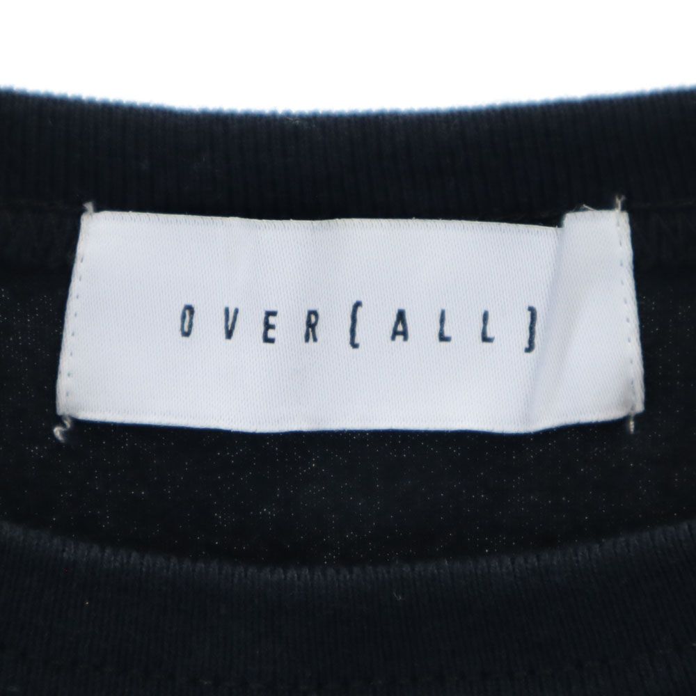 オーバーオール バックプリント 半袖 Tシャツ S ブラック OVER(ALL) メンズ