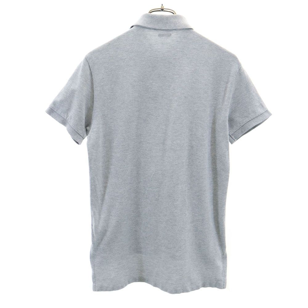 ポロラルフローレン 半袖 ポロシャツ S グレー POLO RALPH LAUREN 鹿の子地 メンズ
