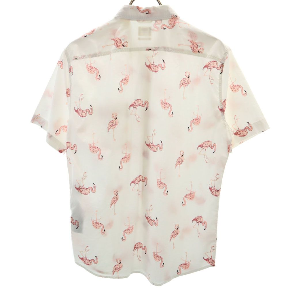 リーバイス フラミンゴ柄 半袖 シャツ S ホワイト Levi's メンズ