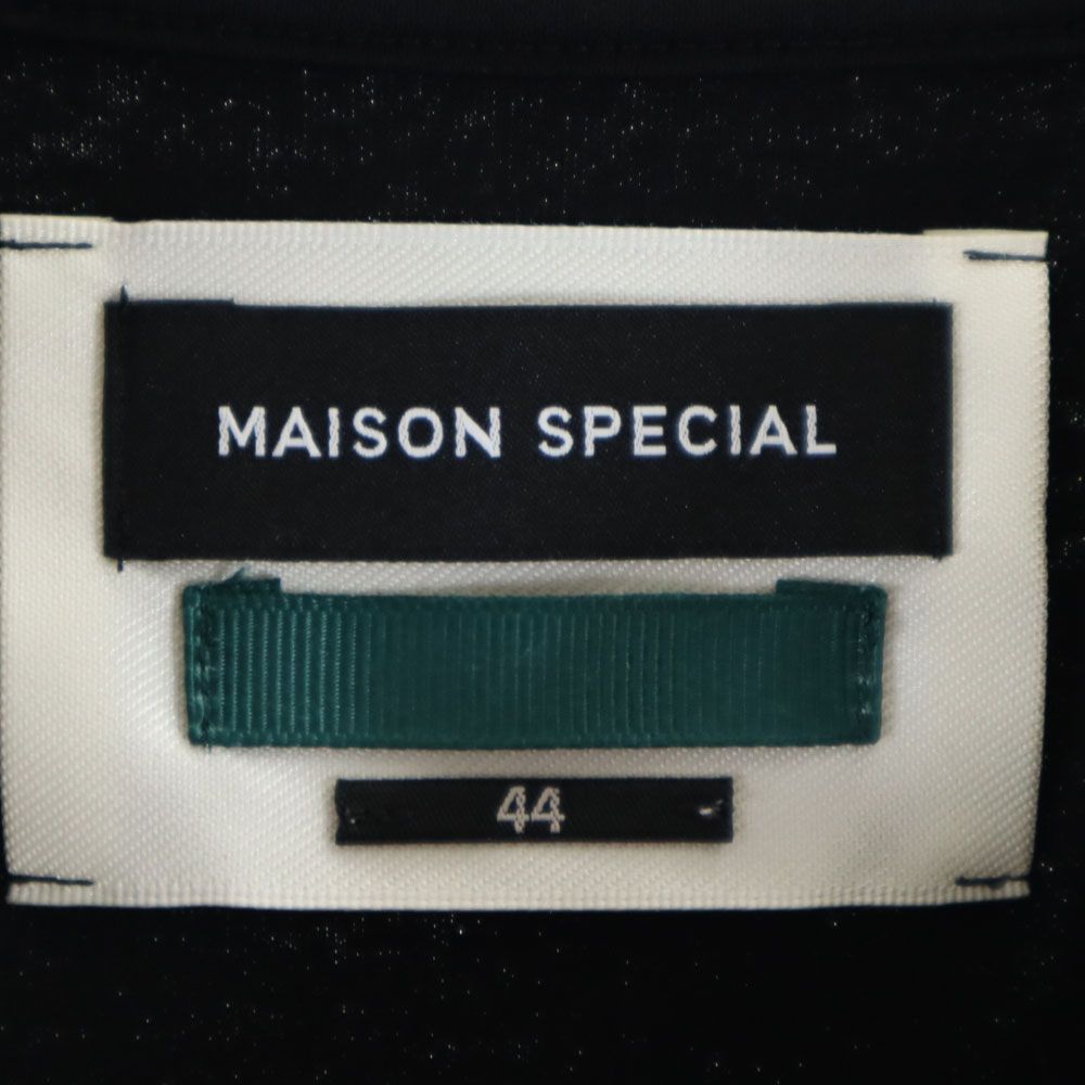MAISON SPECIAL メゾンスペシャル 日本製 半袖 Tシャツ 44 ブラック メンズ