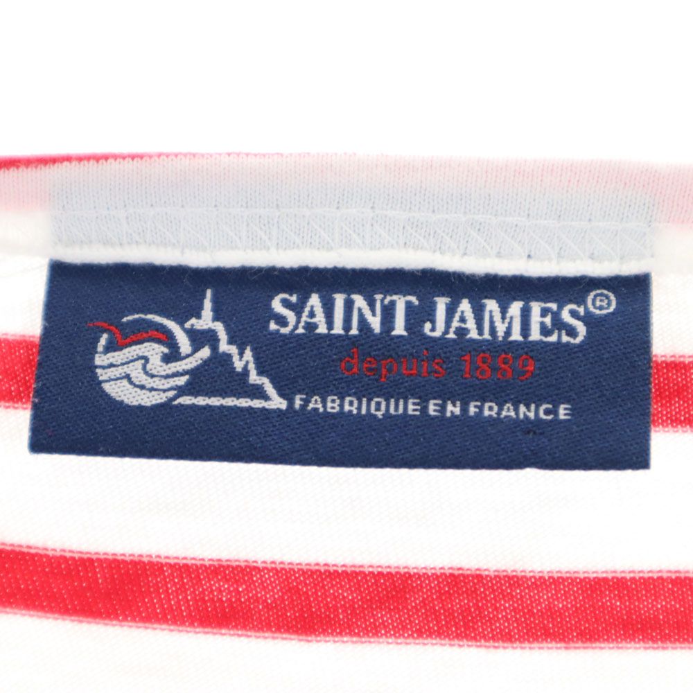 セントジェームス フランス製 ボーダー柄 半袖 Tシャツ 42 ホワイト 他 SAINT JAMES メンズ