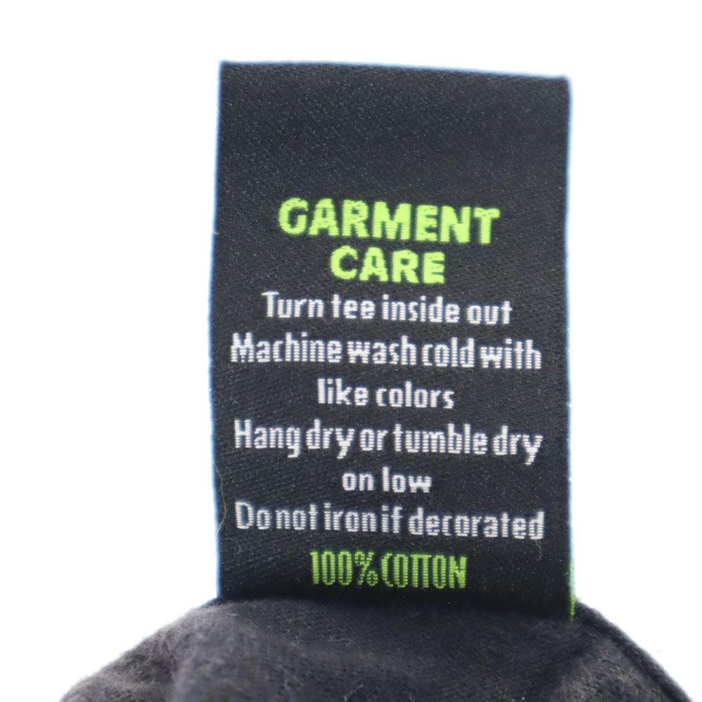 POPAGANDA MNWKA プリント 半袖 Tシャツ M ブラック POPAGANDA MNWKA メンズ