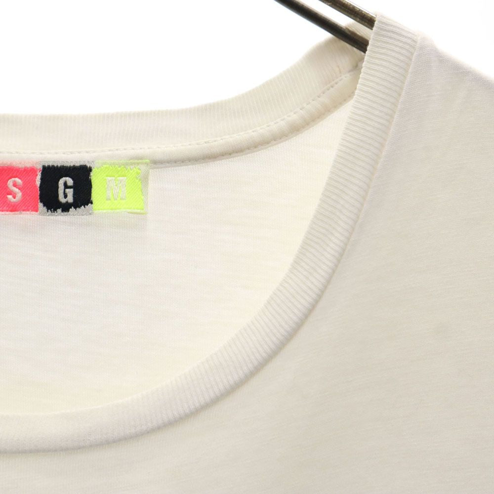 MSGM エムエスジーエム イタリア製 プリント 半袖 Tシャツ S ホワイト系 メンズ