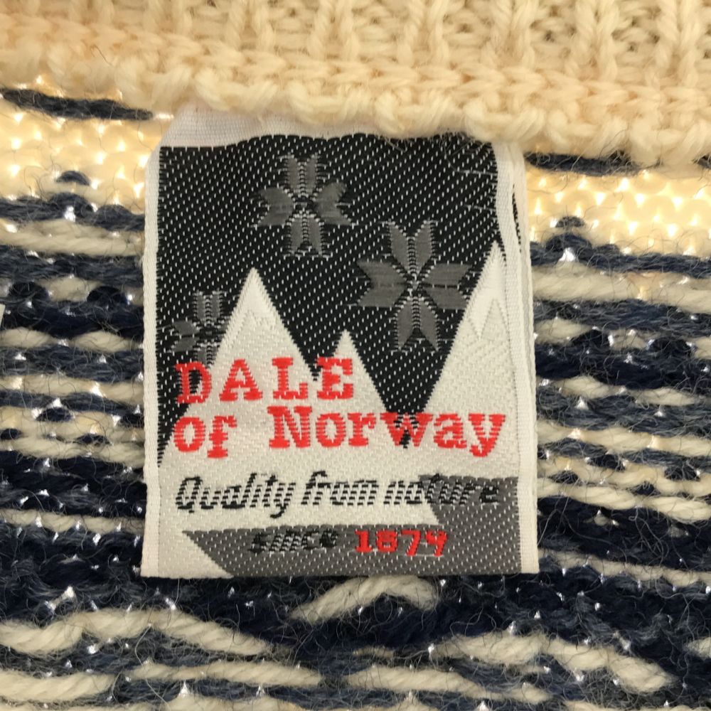 ダーレオブノルウェー ノルディック 長袖 ニットカーディガン L オフホワイト DALE of Norway セーター メンズ