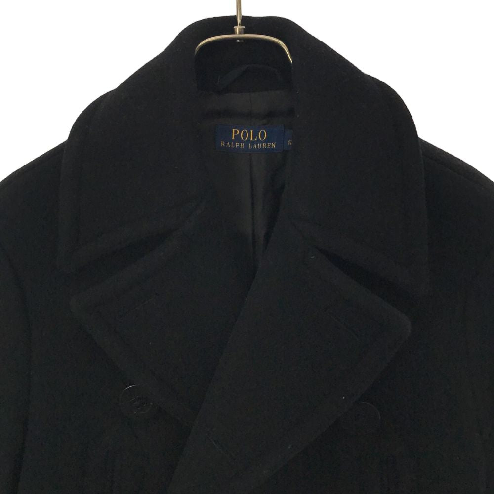 ポロラルフローレン ウールブレンド ピーコート XS ブラック POLO RALPH LAUREN メンズ