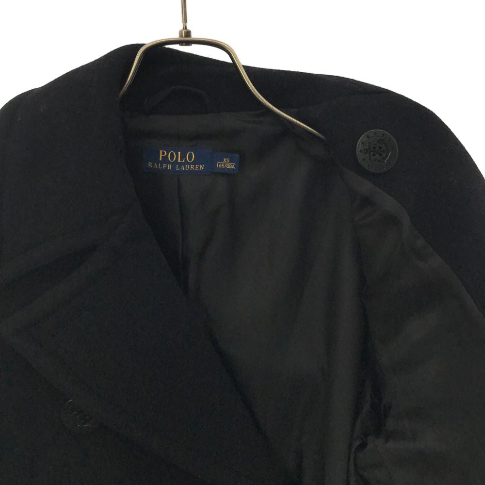 ポロラルフローレン ウールブレンド ピーコート XS ブラック POLO RALPH LAUREN メンズ