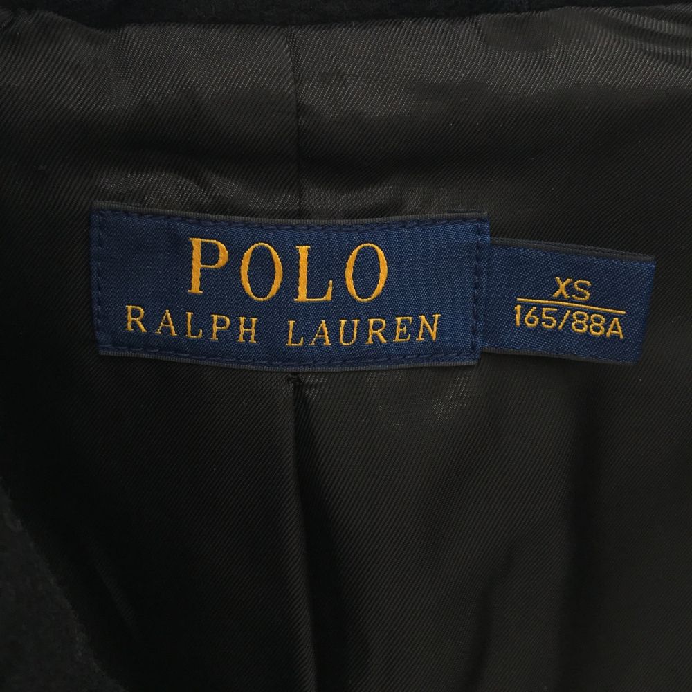 ポロラルフローレン ウールブレンド ピーコート XS ブラック POLO RALPH LAUREN メンズ