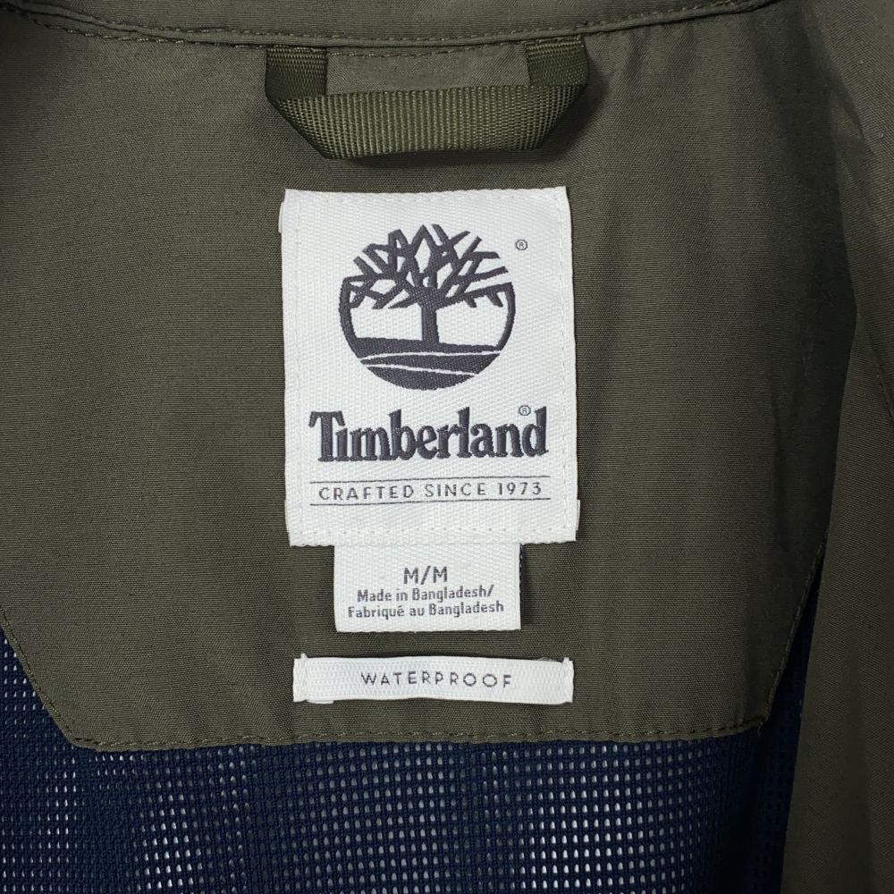 Timberland ティンバーランド ステンカラーコート M カーキ フード メンズ