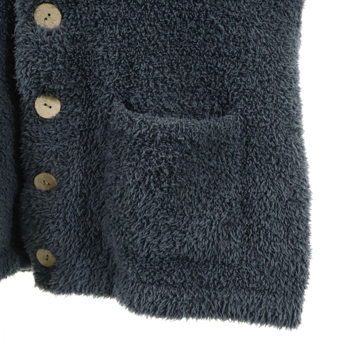 BAREFOOT DREAMS ベアフットドリーム 長袖 ふわもこ ルームウェア XL チャコールグレー カーディガン メンズ