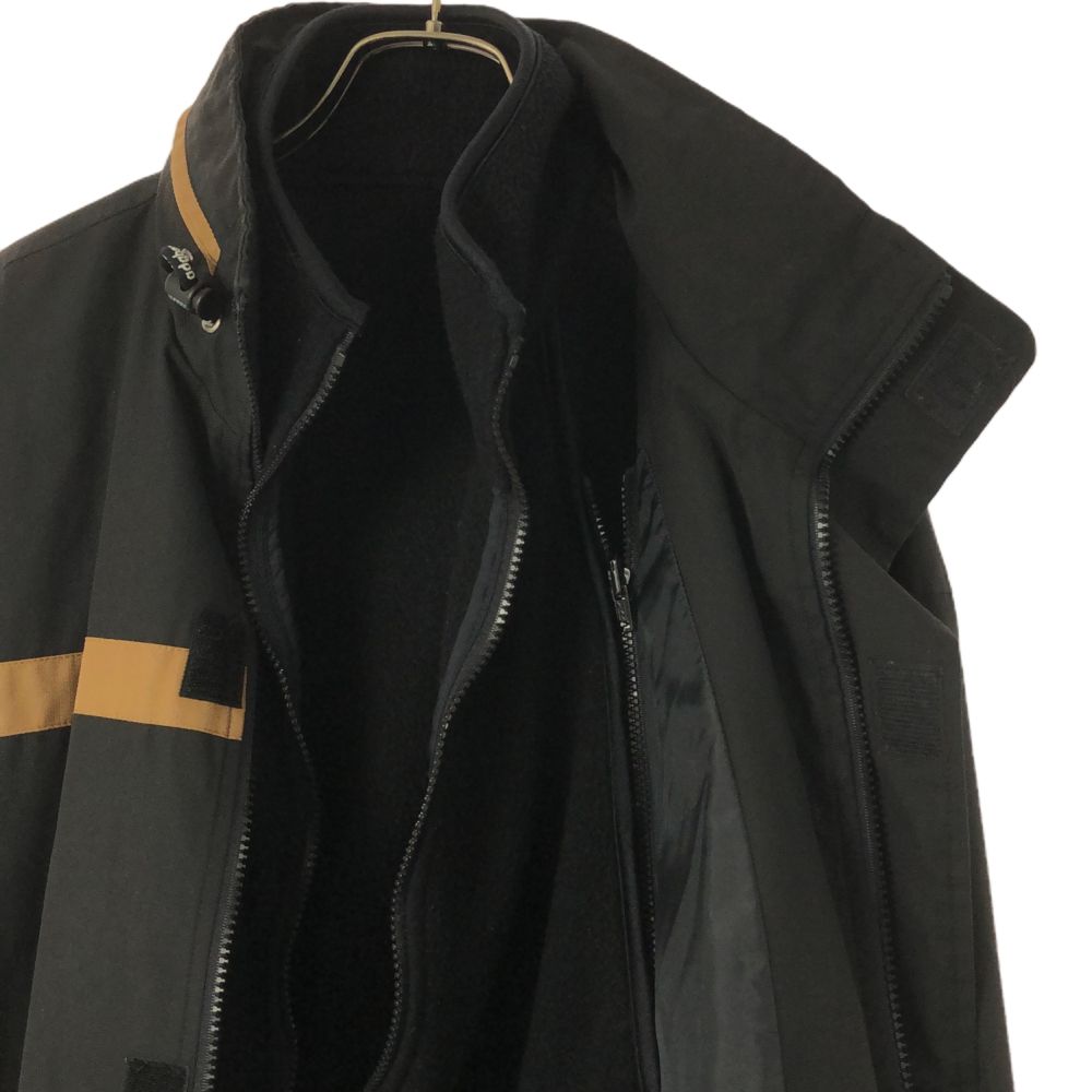 アダバット 日本製 ゴルフ 長袖 ベストライナー付き ジャケット V ブラック adabat メンズ