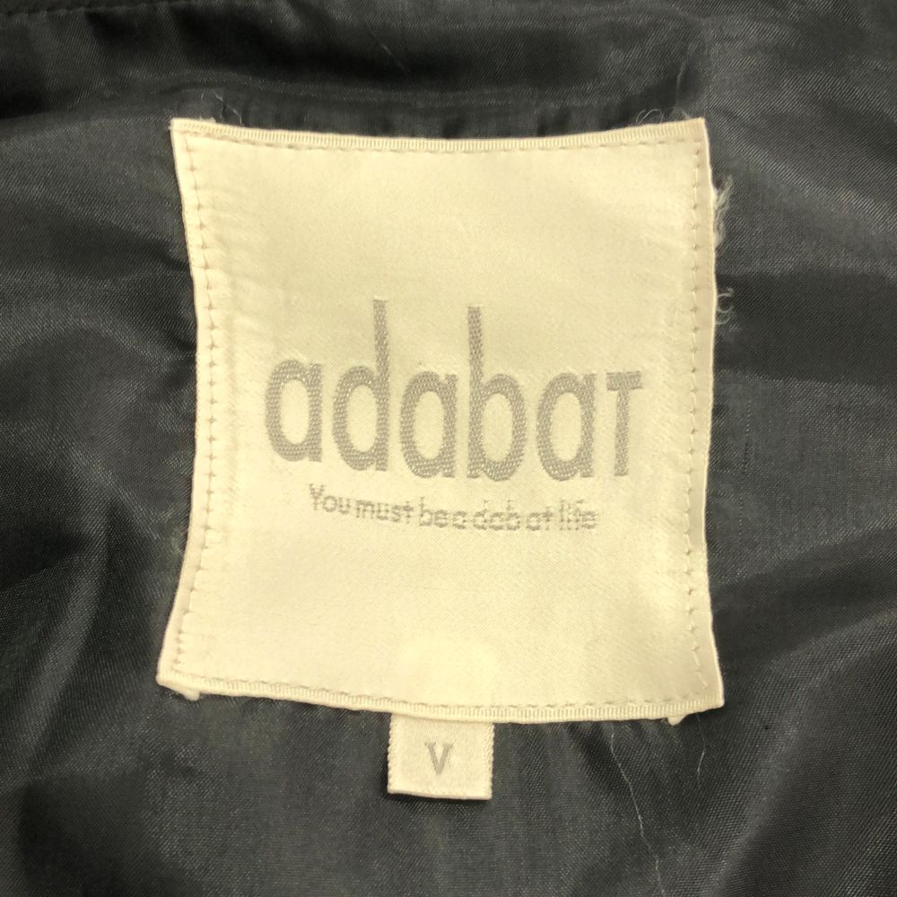 アダバット 日本製 ゴルフ 長袖 ベストライナー付き ジャケット V ブラック adabat メンズ