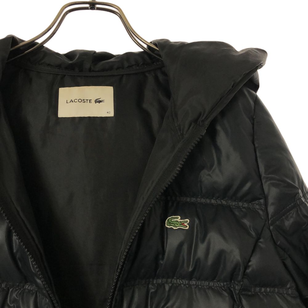 ラコステ 長袖 ダウンジャケット 40 ブラック LACOSTE レディース