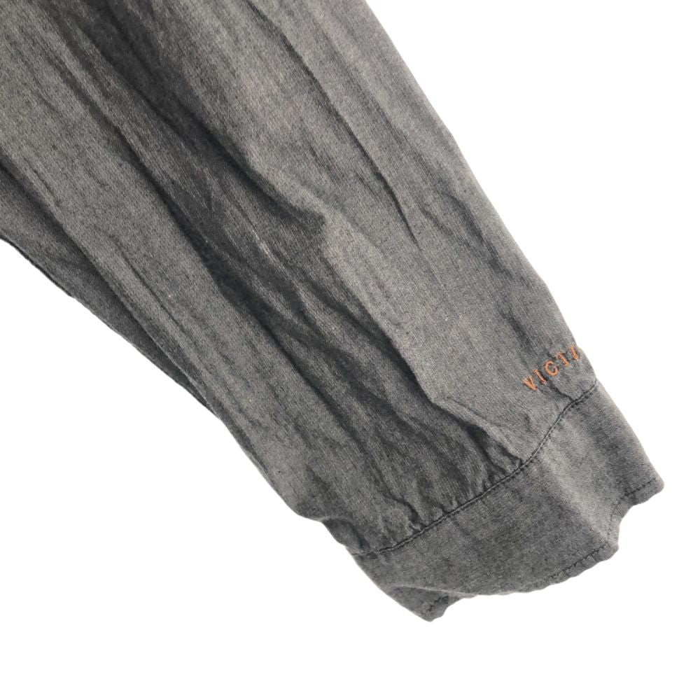 VICTIM ヴィクティム 日本製 長袖 コットンシャツ L グレー系 メンズ