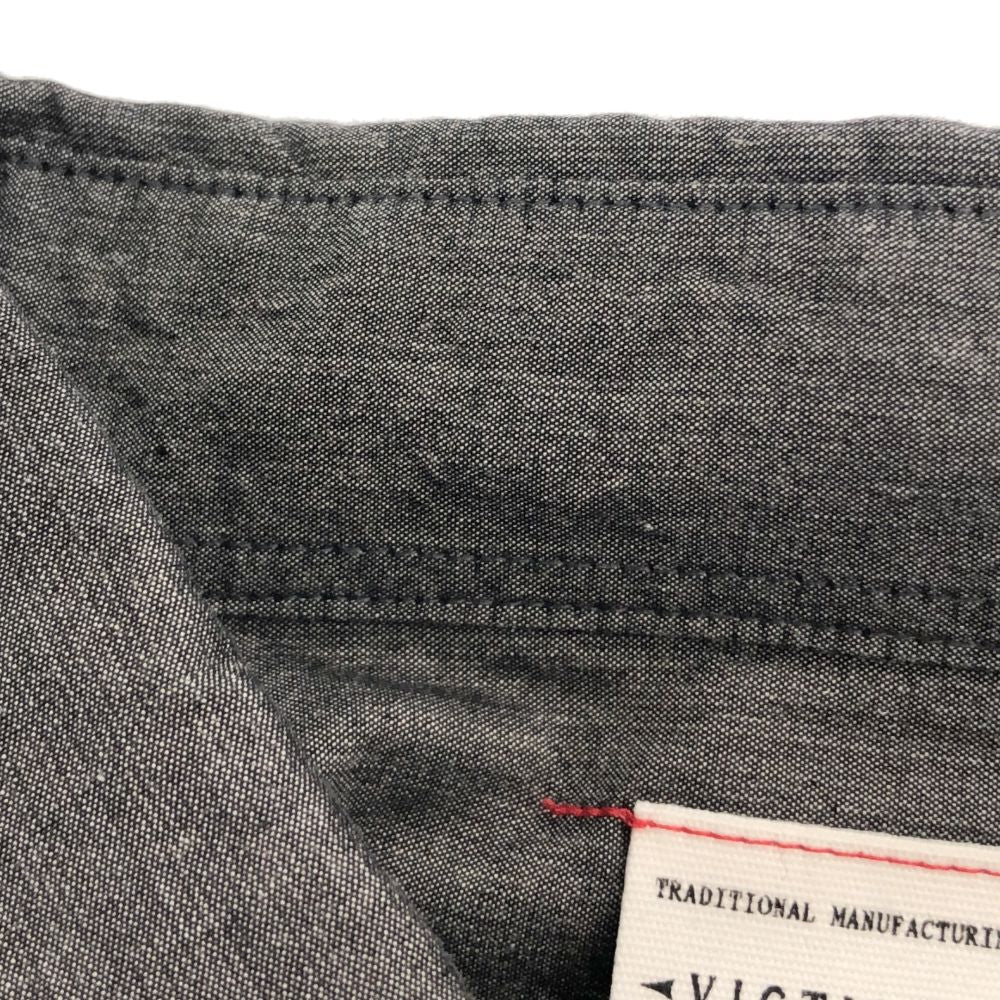 VICTIM ヴィクティム 日本製 長袖 コットンシャツ L グレー系 メンズ