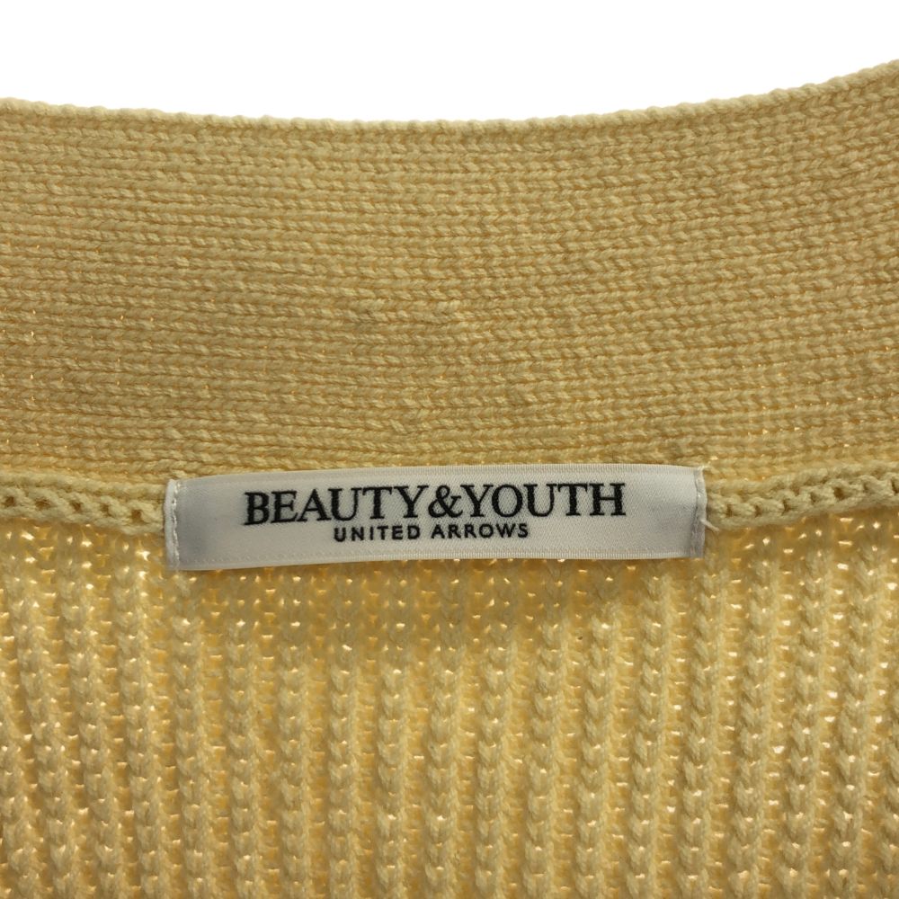 ビューティアンドユース 長袖 ニット カーディガン FREE イエロー系 BEAUTY&YOUTH UNITED ARROWS レディース