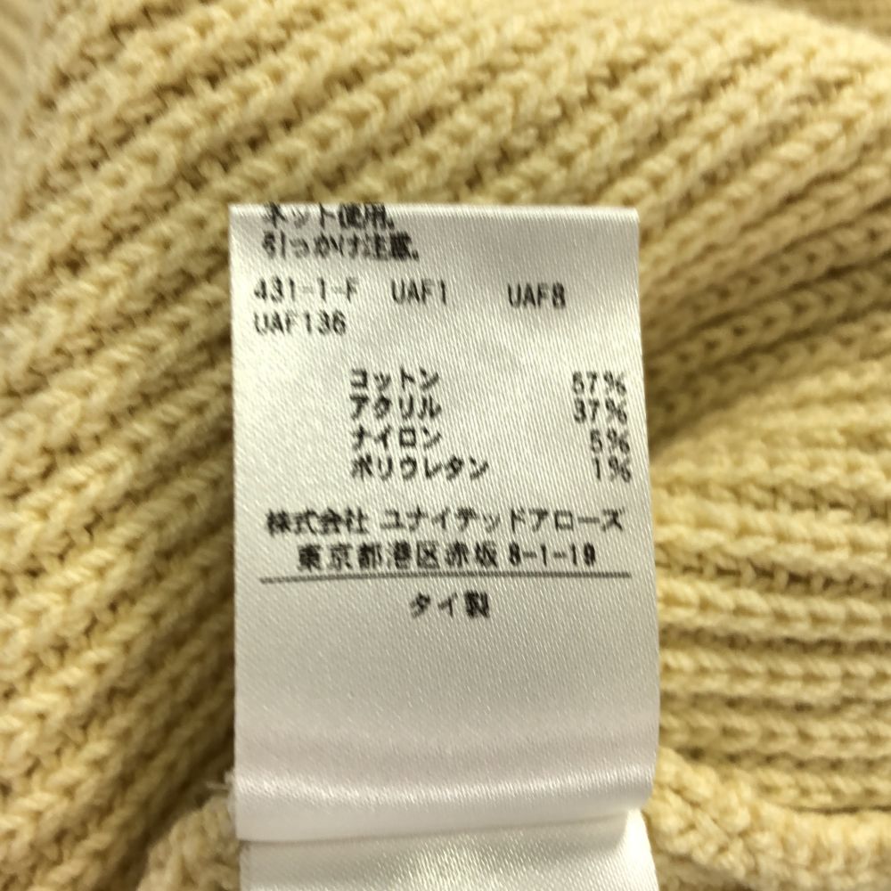 ビューティアンドユース 長袖 ニット カーディガン FREE イエロー系 BEAUTY&YOUTH UNITED ARROWS レディース