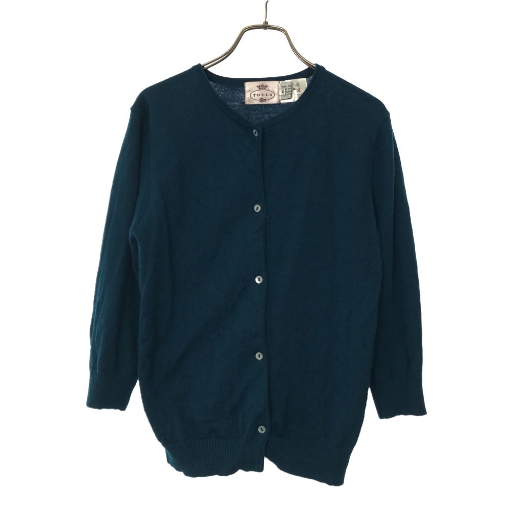 TOCCA トッカ 7分袖 ニット カーディガン M グリーン レディース