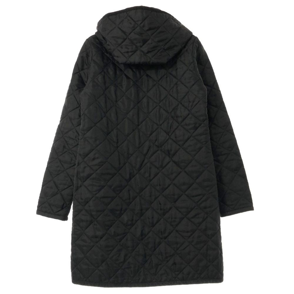 LAVENHAM ラベンハム イギリス製 長袖 キルティングコート 36 ブラック フード付き レディース