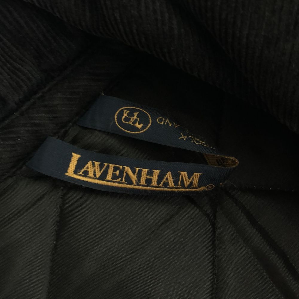 LAVENHAM ラベンハム イギリス製 長袖 キルティングコート 36 ブラック フード付き レディース